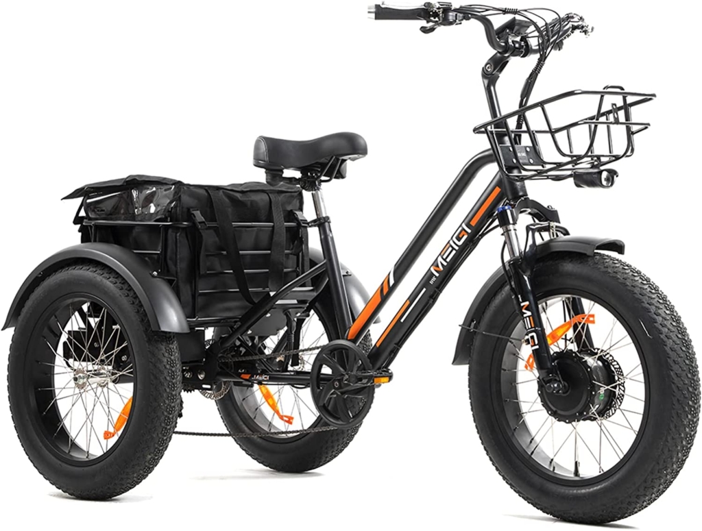 DWMEIGI 3 Wheel Electric Bike for Adult