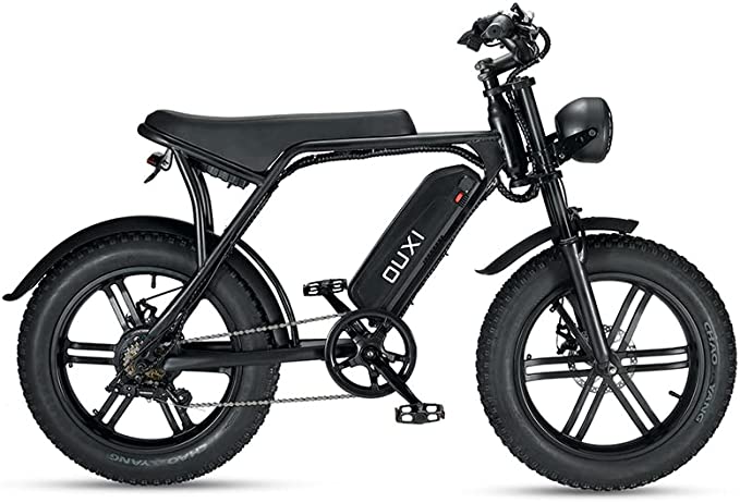 V8 20 inch 1000W Adult Electric Bike Pedal Snow Bike