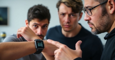 Person confused by heart rate monitor display.