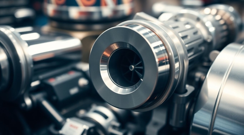 Engine component with metallic sheen