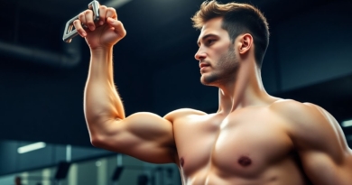 Person doing bodyweight bicep curls, arms toned.